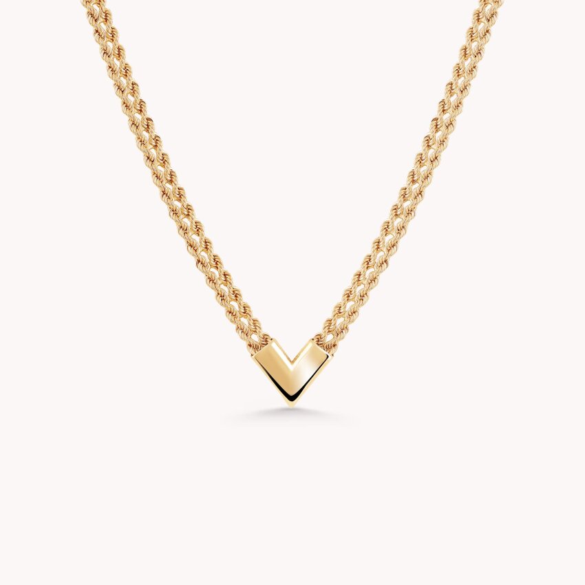 Zlatna ogrlica Raskošni plet