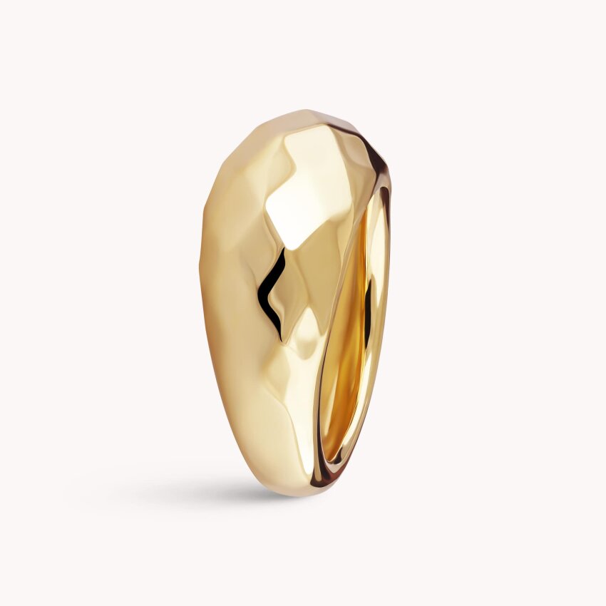 Srebrni prsten Odraz profinjenosti pozlata