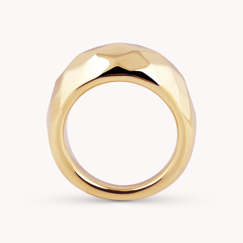 Srebrni prsten Odraz profinjenosti pozlata