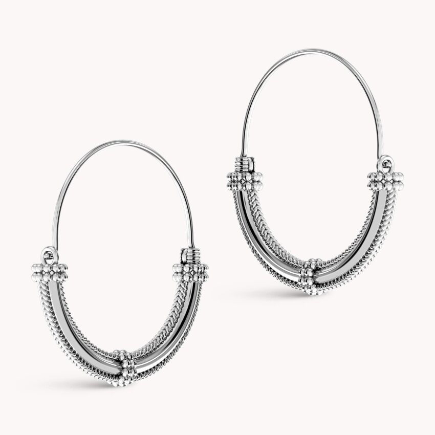 Srebrne naušnice Slavonske filigranke