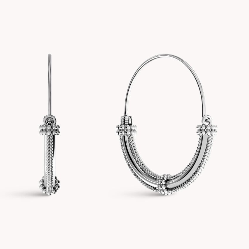 Srebrne naušnice Slavonske filigranke