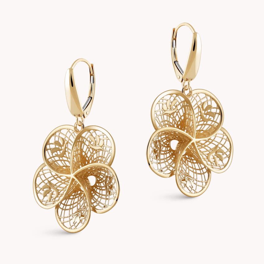 Zlatne naušnice Cvijet umjetnosti