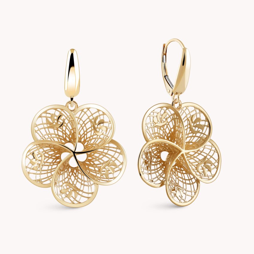 Zlatne naušnice Cvijet umjetnosti