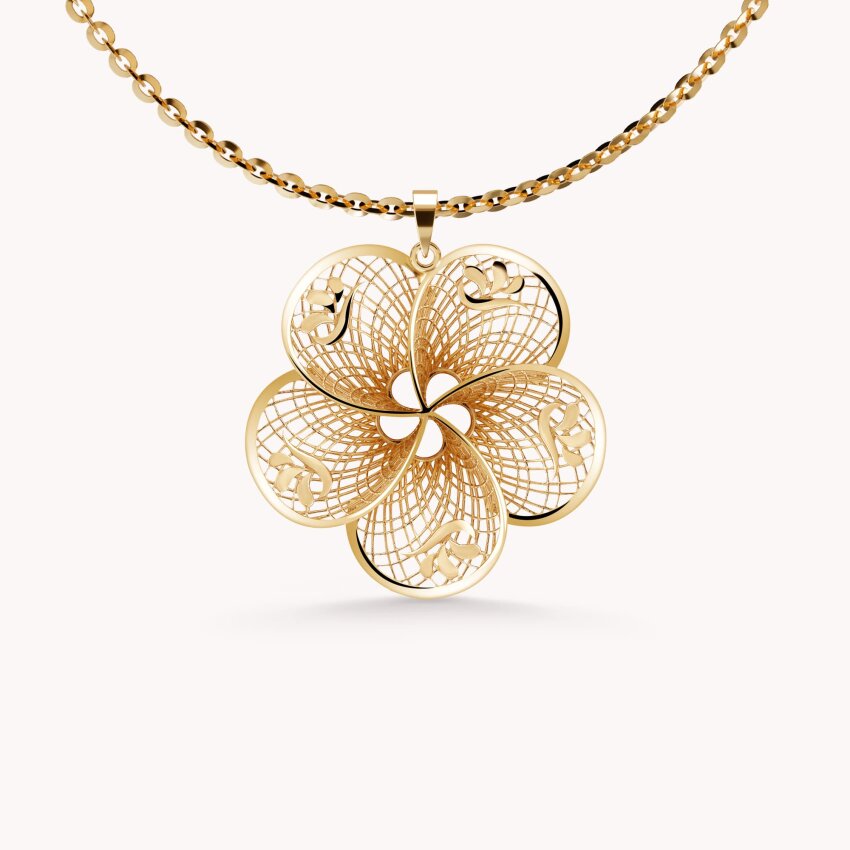 Zlatni privjesak Cvijet umjetnosti