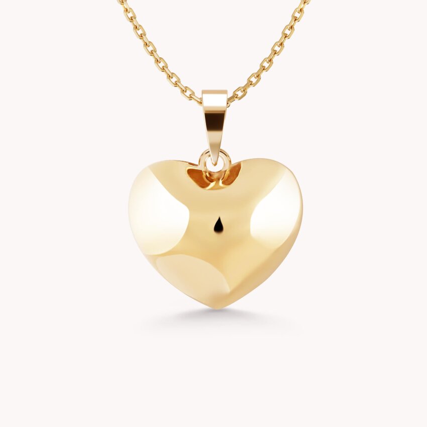 Zlatni privjesak Elegantno srce