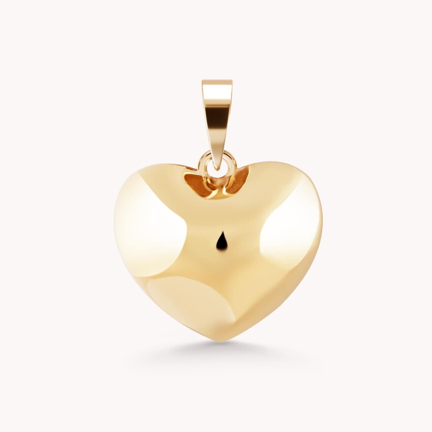 Zlatni privjesak Elegantno srce