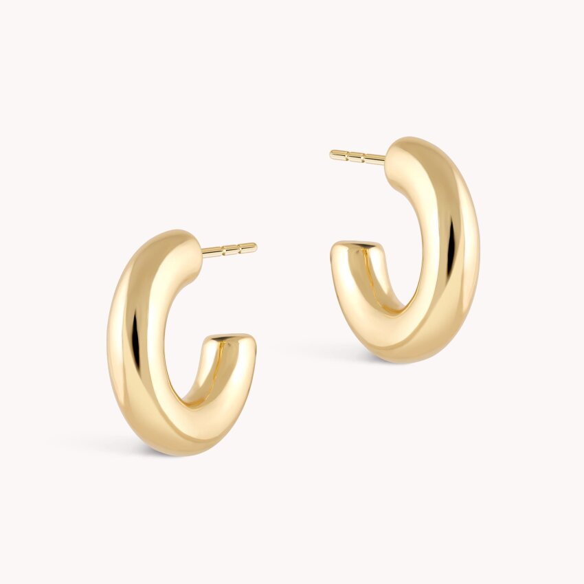 Srebrne naušnice alke Moderna klasika pozlata