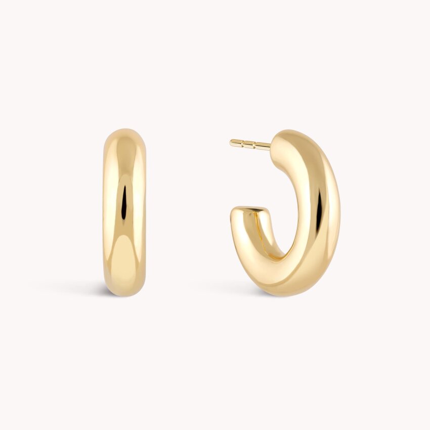 Srebrne naušnice alke Moderna klasika pozlata