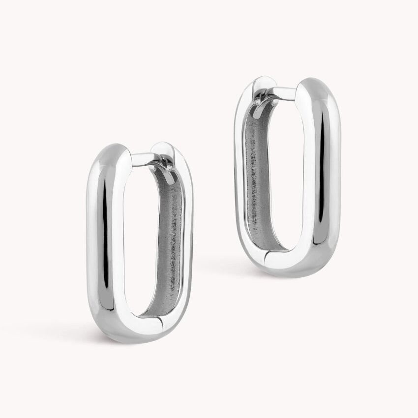 Zlatne naušnice alke Pravokutni dizajn