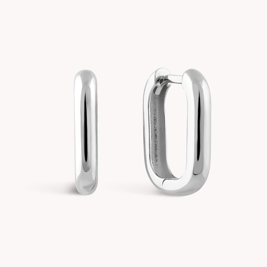 Zlatne naušnice alke Pravokutni dizajn