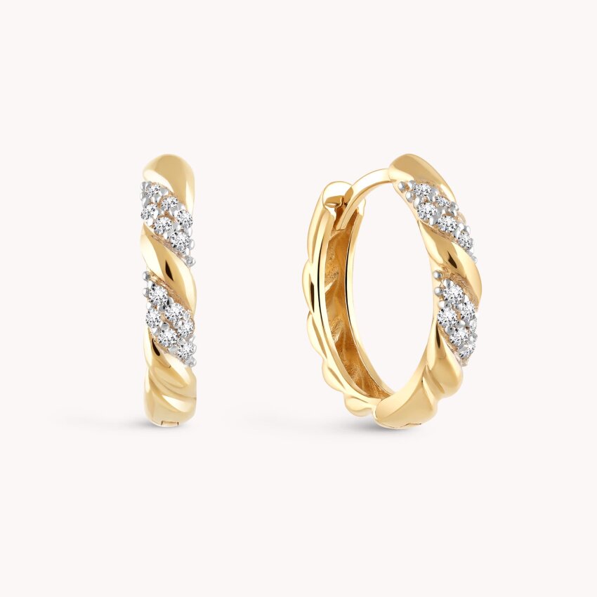 Zlatne naušnice alke Linije sjaja