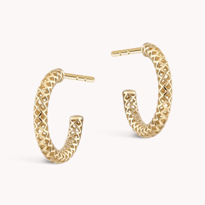 Zlatne naušnice alke Isprepletena klasika