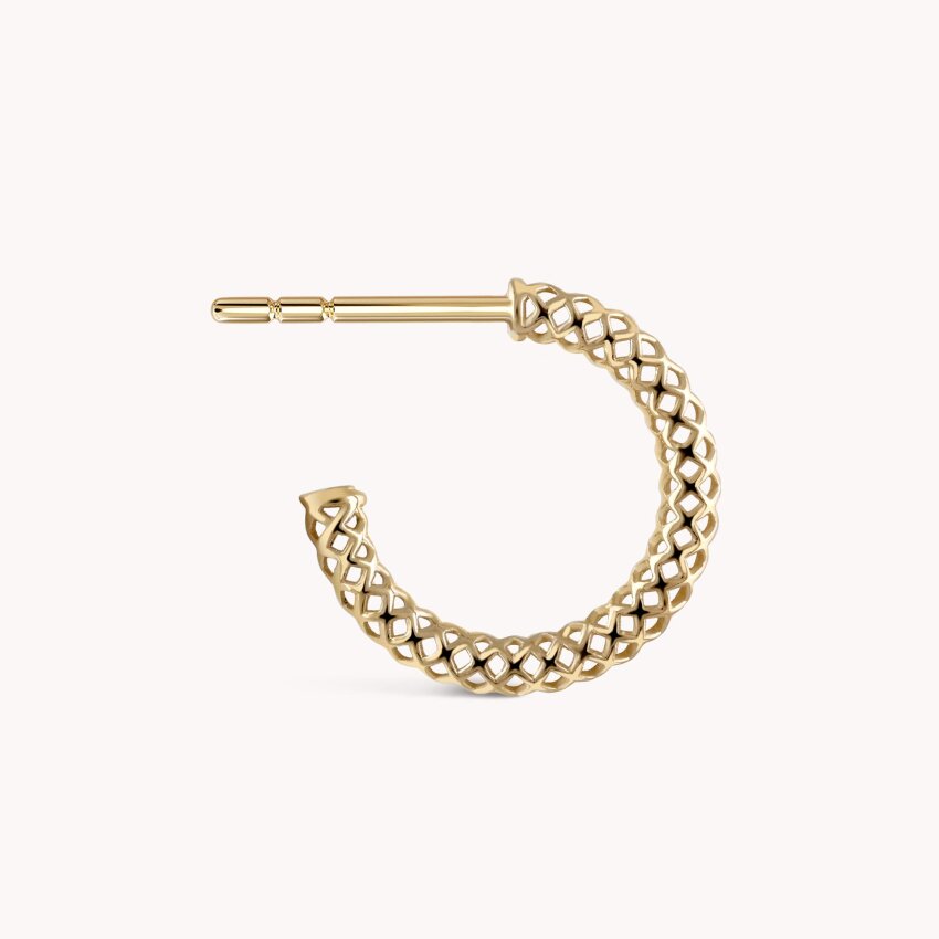 Zlatne naušnice alke Isprepletena klasika