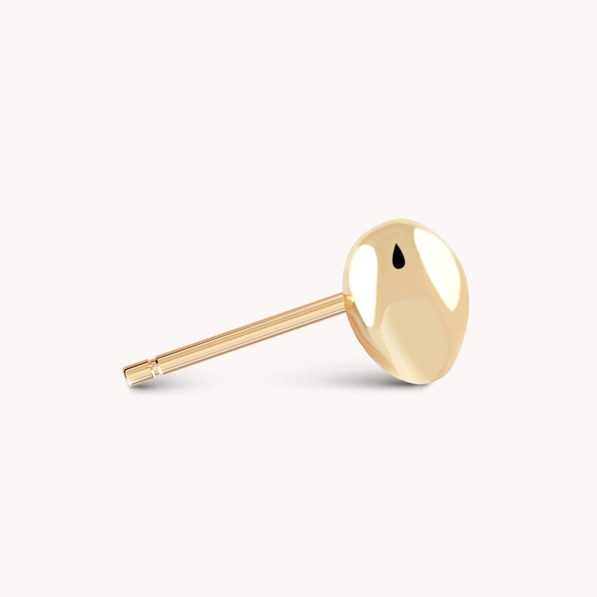 Srebrne naušnice Nježno srce pozlata