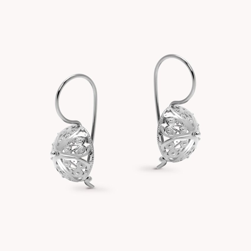 Srebrne naušnice Šibenski Botuni Medium