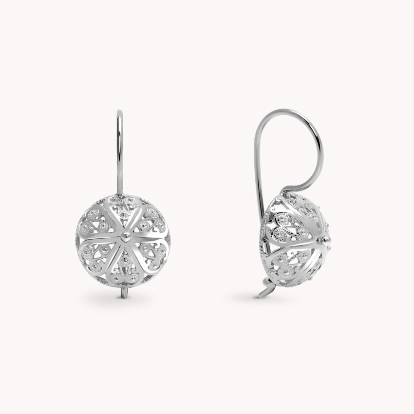 Srebrne naušnice Šibenski Botuni Medium