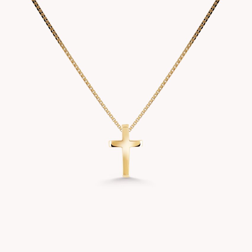 Zlatna ogrlica Jednostavan križ