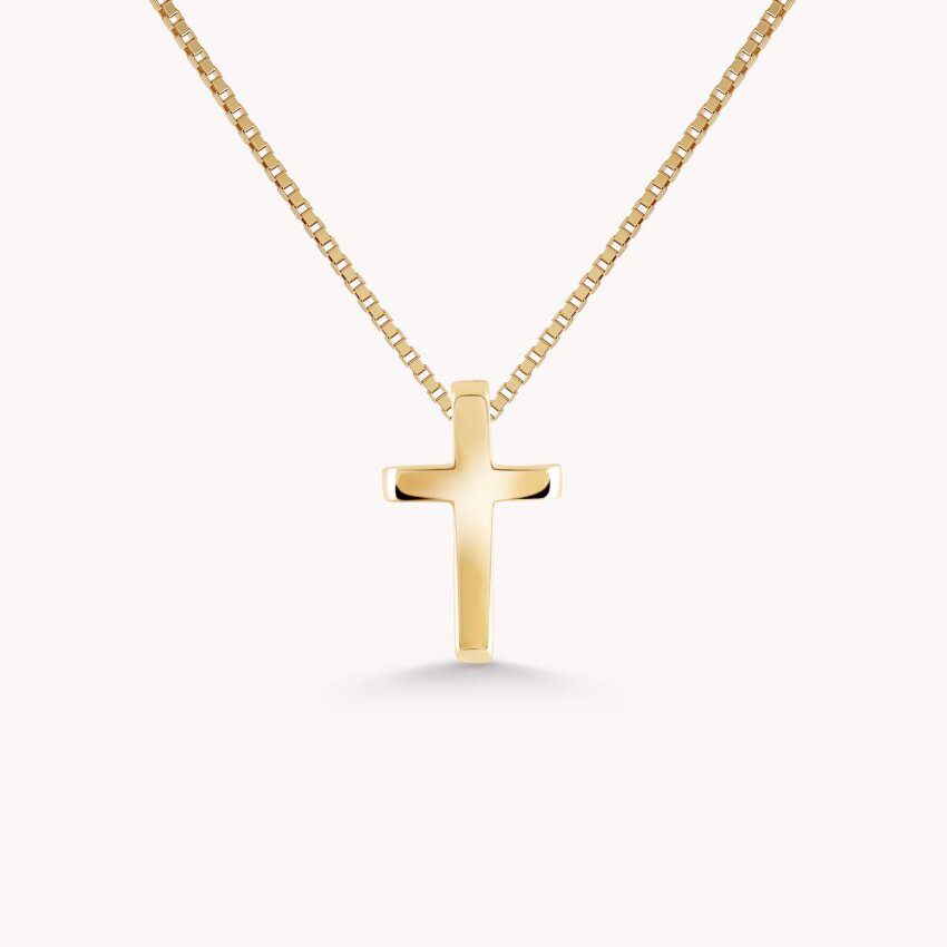 Zlatna ogrlica Jednostavan križ