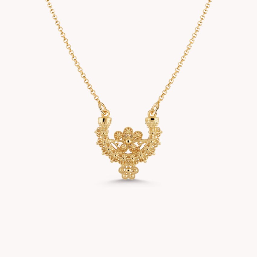 Srebrna ogrlica Rećina pozlata