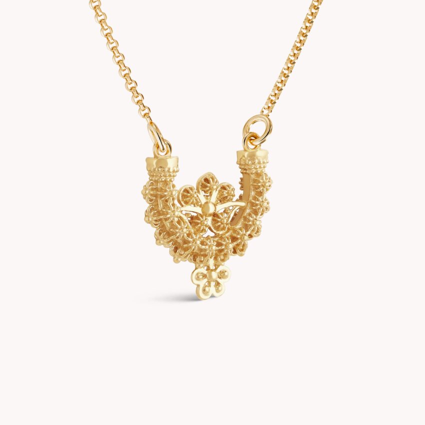 Srebrna ogrlica Rećina pozlata