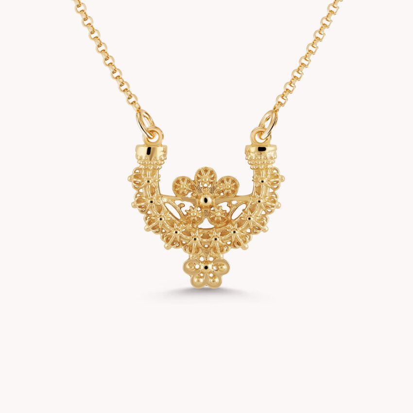 Srebrna ogrlica Rećina pozlata