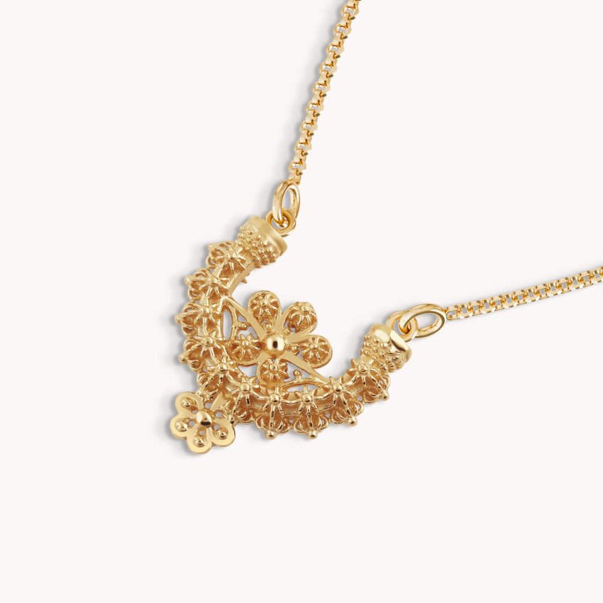 Srebrna ogrlica Rećina pozlata