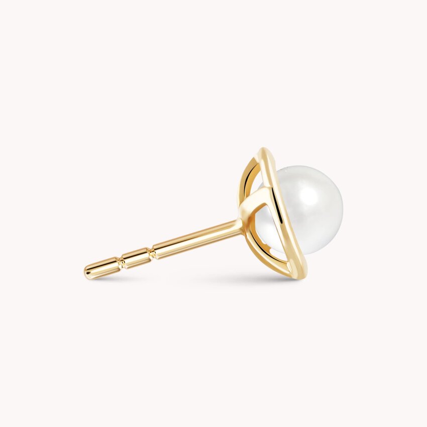 Zlatne naušnice Biser elegancije