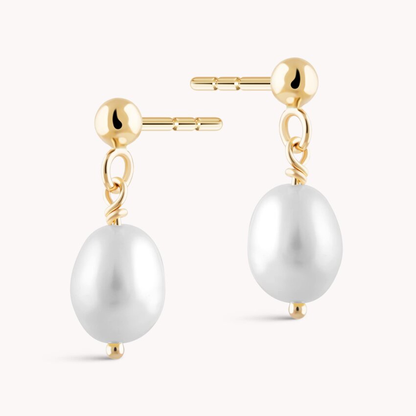 Zlatne naušnice Biser gracioznosti