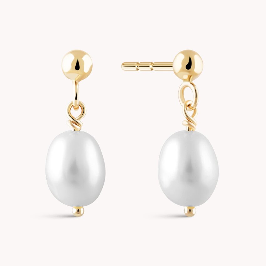 Zlatne naušnice Biser gracioznosti