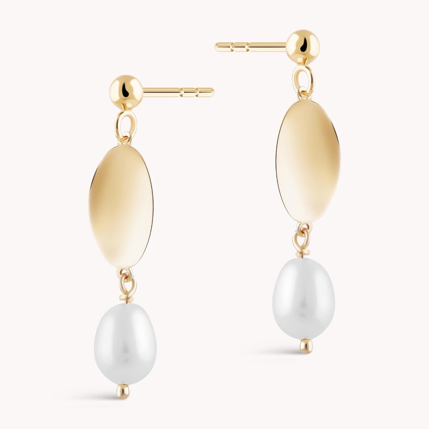 Zlatne naušnice Biser otmjenosti