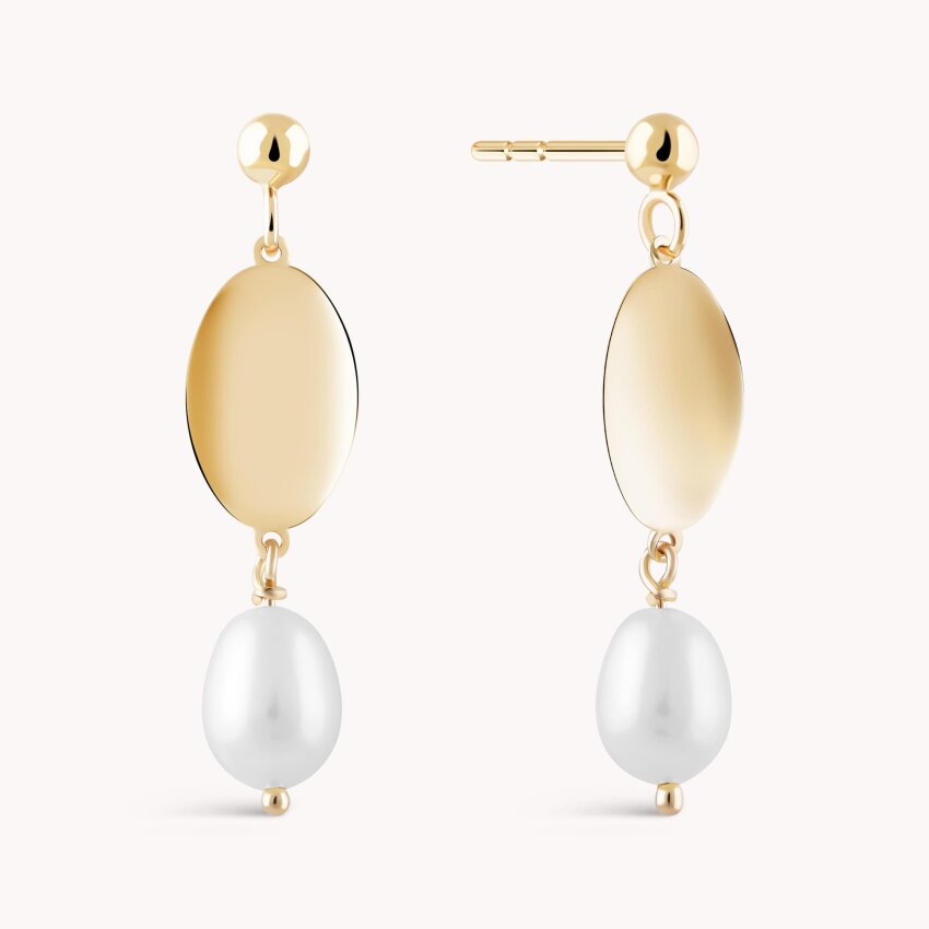 Zlatne naušnice Biser otmjenosti