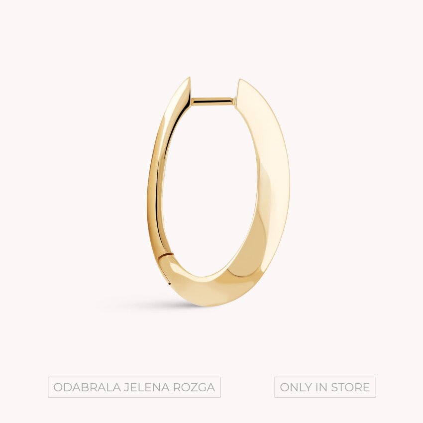 Zlatne naušnice alke Val elegancije