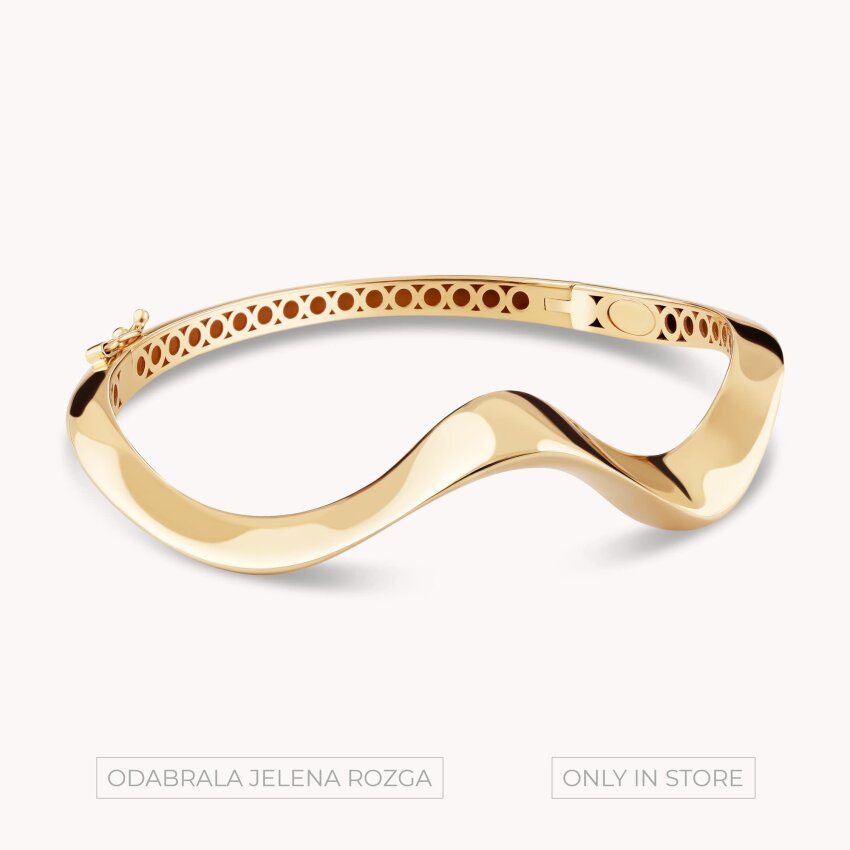 Zlatna narukvica Val elegancije