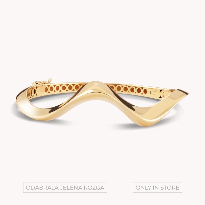 Zlatna narukvica Val elegancije