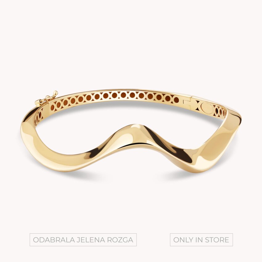 Zlatna narukvica Val elegancije