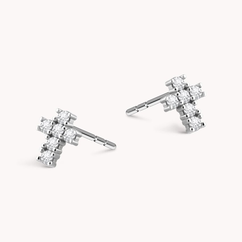 Zlatne naušnice Maleni križ