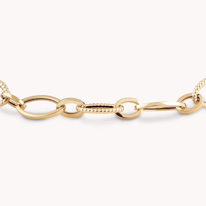 Zlatna narukvica Profinjene karike