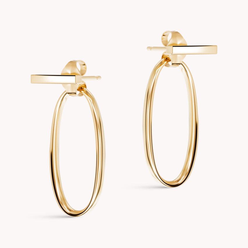 Zlatne naušnice Moderna elegancija