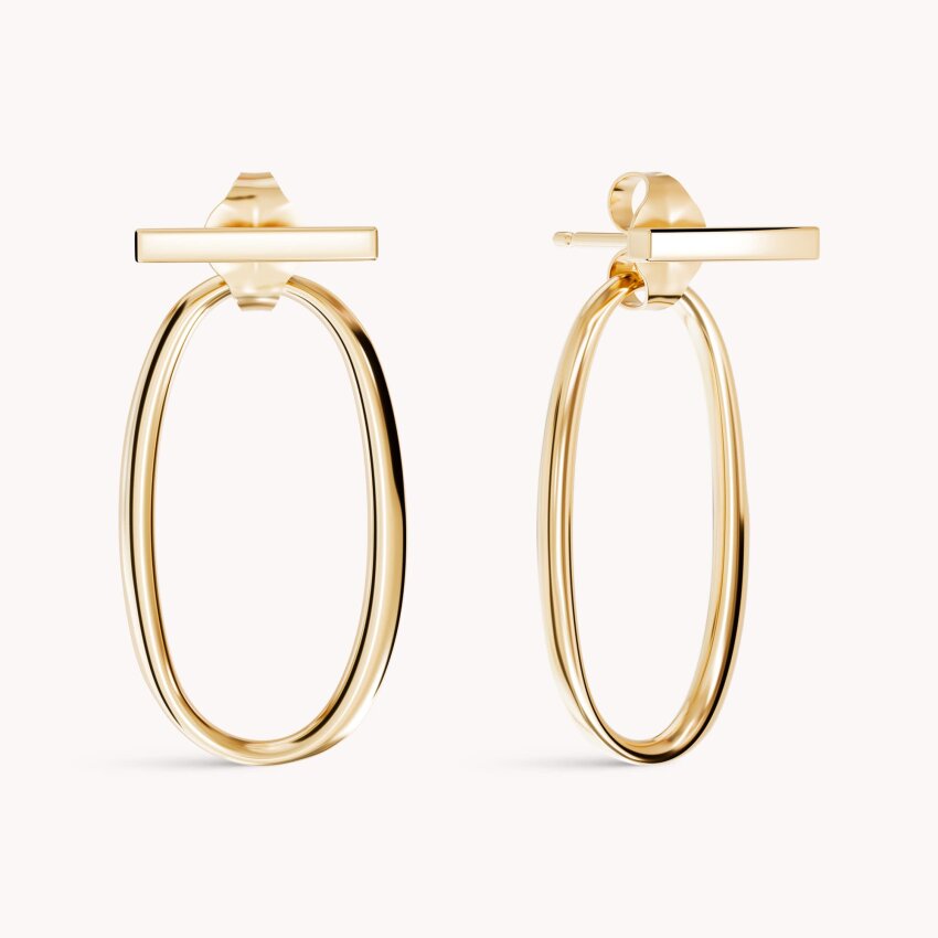 Zlatne naušnice Moderna elegancija