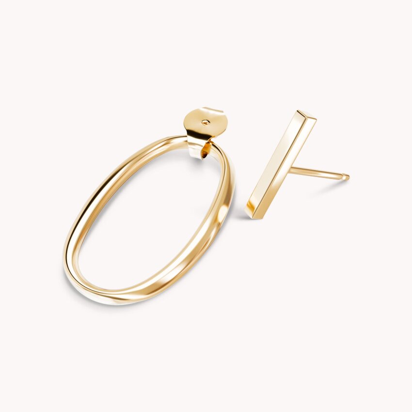 Zlatne naušnice Moderna elegancija