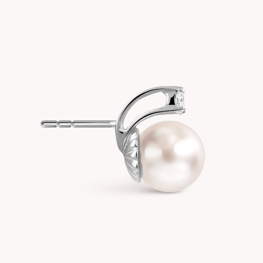 Zlatne naušnice biser Akoya Dijamantna sjajnost