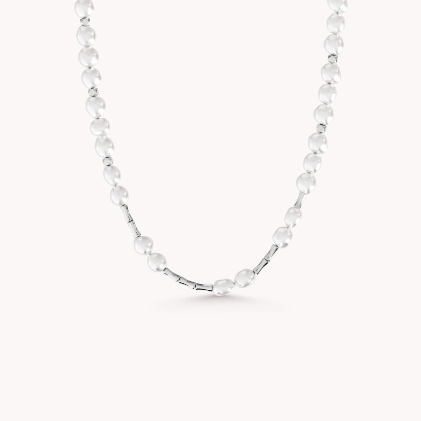 Srebrna ogrlica Ritam bisera