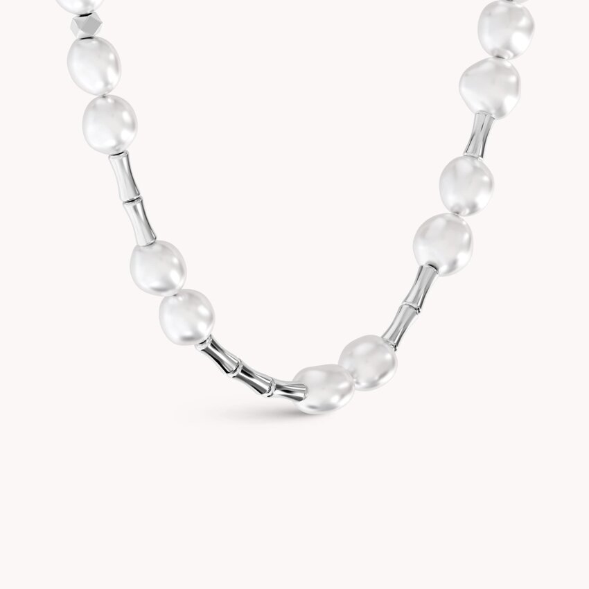 Srebrna ogrlica Ritam bisera