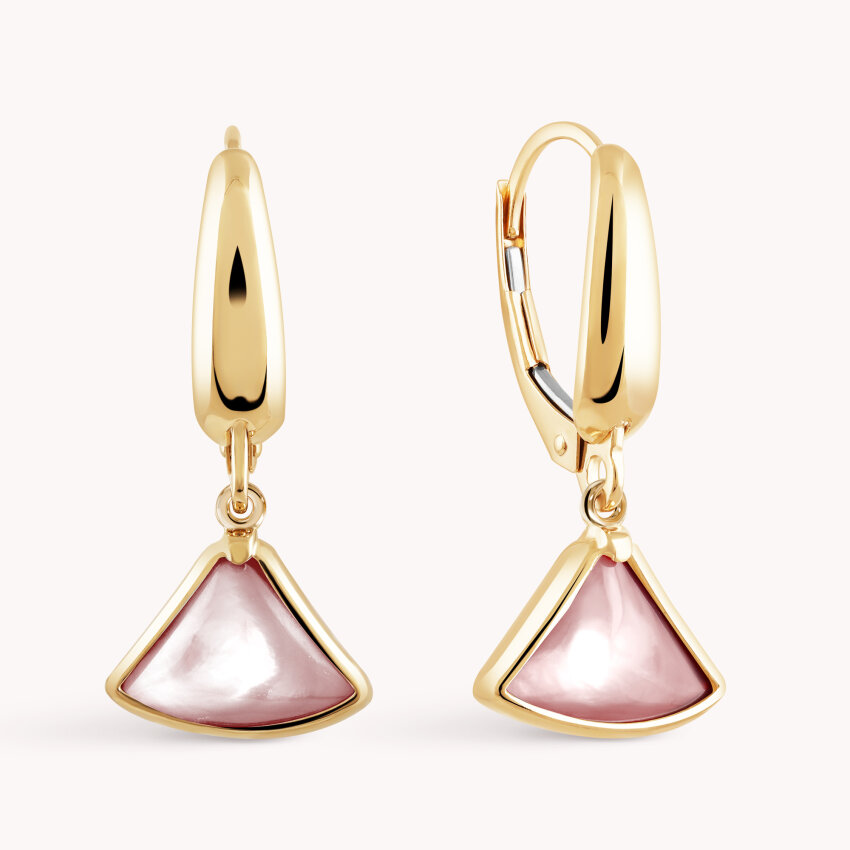 Zlatne naušnice Ljubičasti dodir