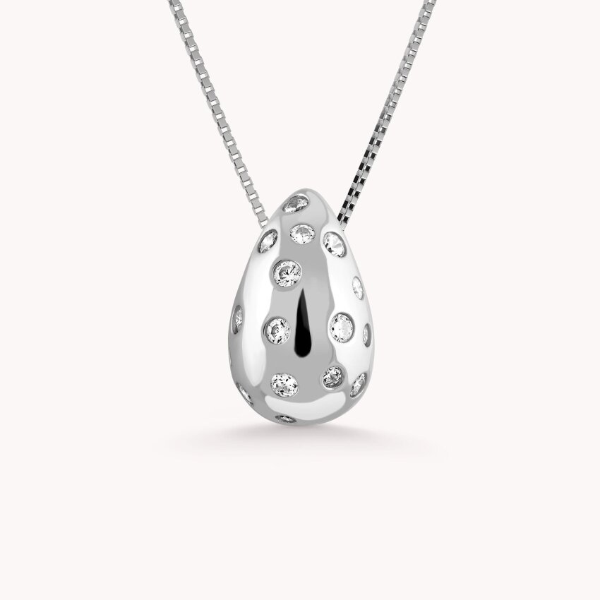 Srebrna ogrlica Sjaj suze