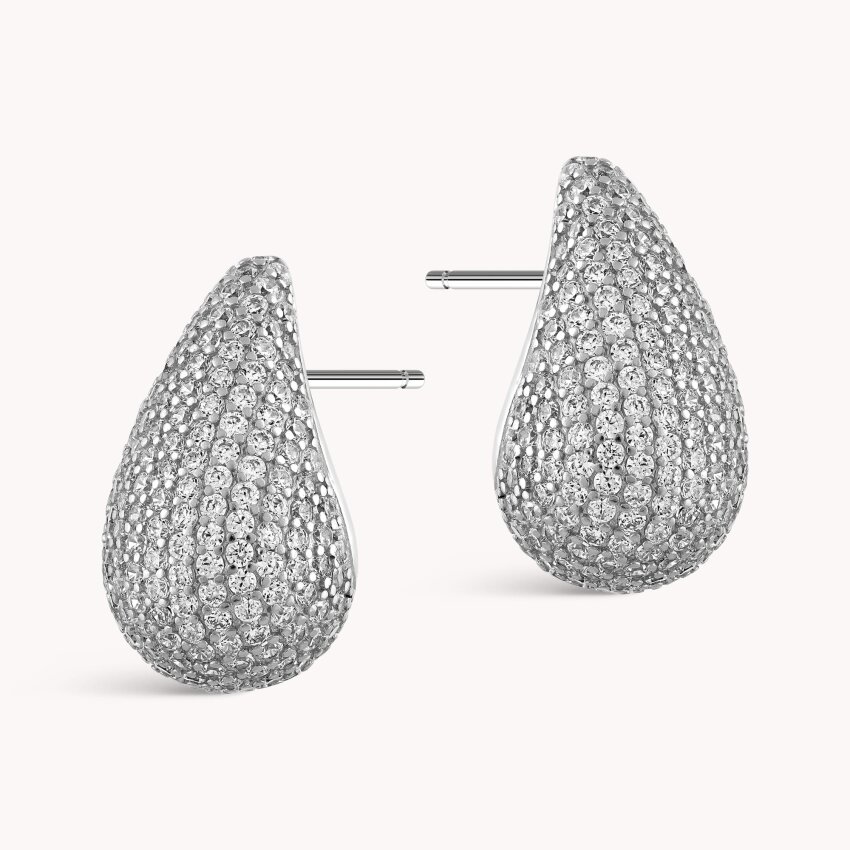 Srebrne naušnice Odsjaj suze