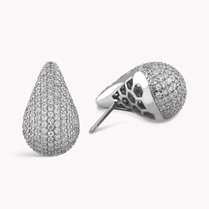 Srebrne naušnice Odsjaj suze